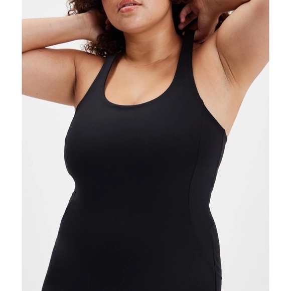 Girlfriend Collective 'Paloma' Racerback Dress in black - Picture 2 of 5